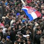 horvát tüntetések
