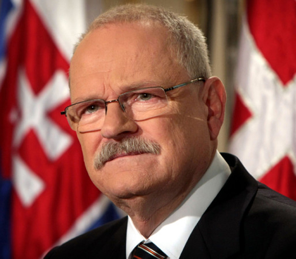 Ivan Gasparovic szlovák államfő