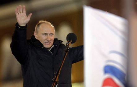 Vlagyimir Putyin gyõzött az orosz elnökválasztáson