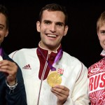 Szilágyi Áron aranyérmes férfi kard egyéniben a londoni olimpián