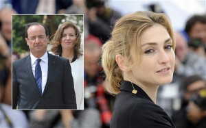 President Francois Hollande és Valerie Trierweiler (balra), Julie Gayet
