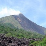 Karangetang vulkán, Indonézia
