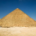 Great pyramid of Khufu in Giza plateau, Egypt