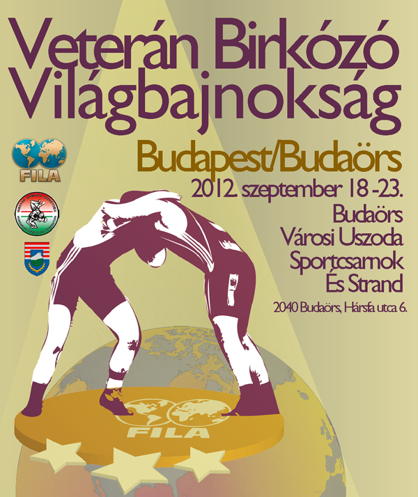Veterán Birkózó vb Budaörs 2012 Plakat1