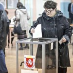 Voting in referendum in Crimea, Ukraine - 16 Mar 2014