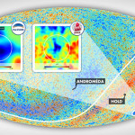 A hideg folt területe a déli égbolt Eridanus csillagképének irányába esik. A jobb oldali kinagyított rész a hideg foltot mutatja a kozmikus mikrohullámú háttérsugárzás Planck-műhold által készített hőtérképén, a bal oldali pedig az ugyanezen irányba eső anyageloszlást azon az égbolttérképen, melyet a kutatócsoport a Pan-STARRS1 teleszkóp és a WISE műhold adatai alapján állított össze. A hideg folttal egy irányba eső szupervoid (fehér körrel jelölve) látszólagos átmérője meghaladja a 30 fokot