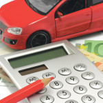 taschenrechner mit auto und euro